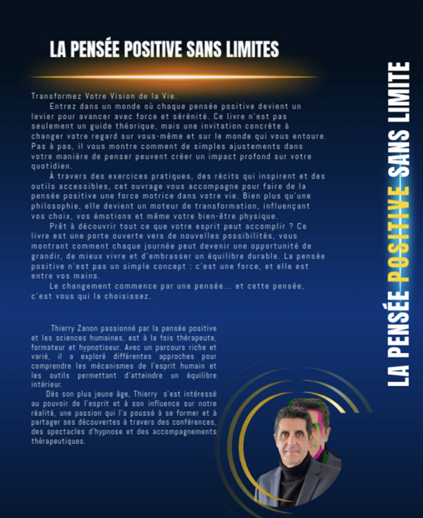 Livre La Pensée Positive Sans Limites – Image 2